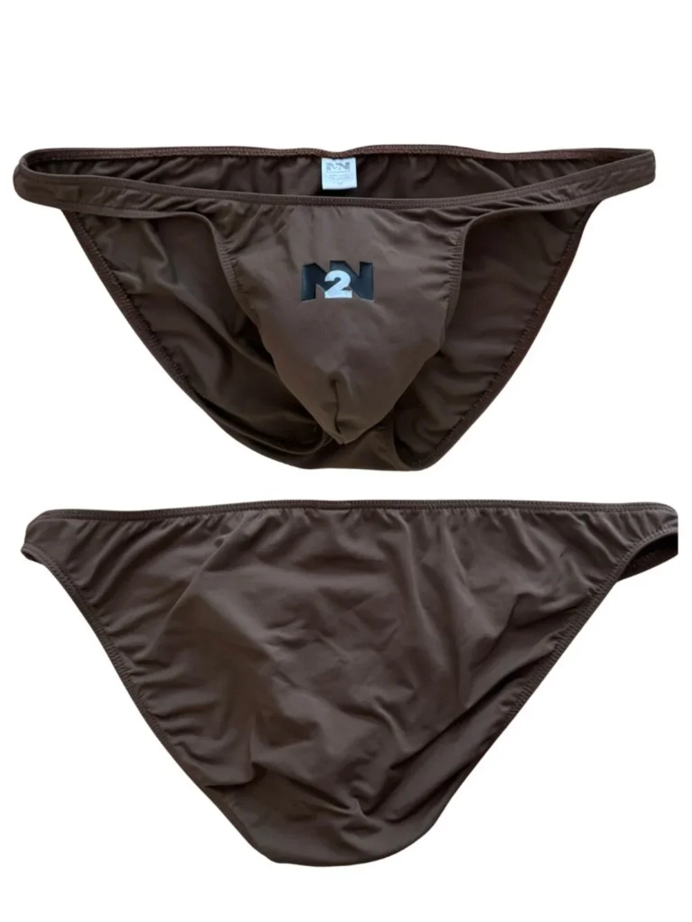 N2N Bodywear Chocolate Brown Micro Bikini Swimsuit Size M - Picture 3 of 6